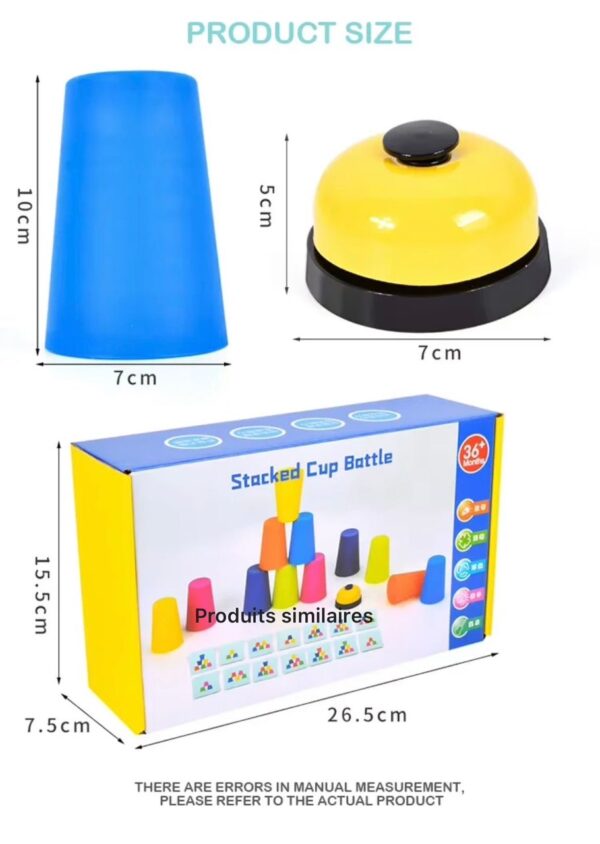 Jeux de Compétition Gobelets à Empiler